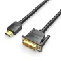 Vention Cable Conversor ABFBJ DVI-D Macho a HDMI Macho 5m Negro